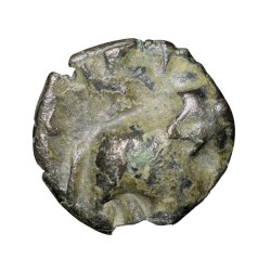 Copper Coinof Satakarni of Satavahan Dynasty (1st Cen.BC) with Swastik above Elephant walking right from Marathwada Region