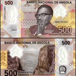 Angola 500 Kwanzas Banknote 2020 P161 UNC Polymer Unique and Rare