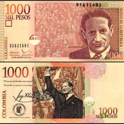 Colombia 1000 Pesos Banknote 2011 P456t UNC Unique and Rare
