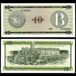 Cuba 10 Peso World Banknote Unc Unique and Rare