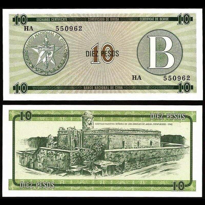 Cuba 10 Peso World Banknote Unc Unique and Rare