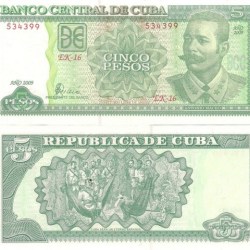 Cuba 5 Pesos World Banknote Unique and Rare