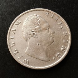SILVER🥈BRITISH INDIA YEAR 1835 RARE One RUPEE KING 👑 WILLIAM. rare EAST INDIA COMPANY CONDITION. As IMAGES Same and similar piece available