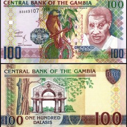 Gambia 100 Dalasis World Banknote 2018 ND P29d UNC Unique and Rare