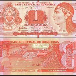 Honduras 1 Lempira Banknote 2012 P96a UNC Unique and Rare