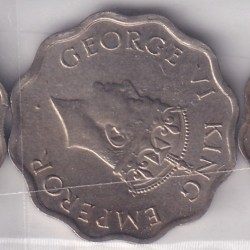 Alternative view of British India One Anna 1940,1941 & 1946 Gem Unc Lustre Three Coins Set