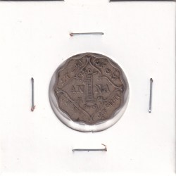 British India 1910 King Edward VII One Anna Ex Rare Coin #1