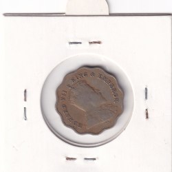 Alternative view of British India 1910 King Edward VII One Anna Ex Rare Coin #2
