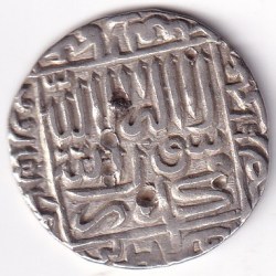 Delhi Sultanate Silver Tanka Islam Shah Suri 952-960 AH Silver Coin #2