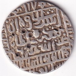 Alternative view of Delhi Sultanate Silver Tanka Islam Shah Suri 952-960 AH Silver Coin #4