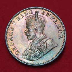 Alternative view of ONE QUARTER ANNA (COPPER) GEORGE V 1936 BOMBAY MINT GEM UNC CONDITION
