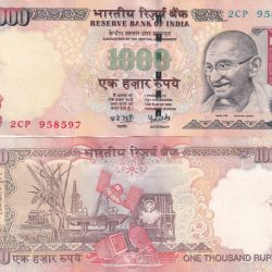 Y.B.Reddy (Plane Insert 2007 ) 1000 Rupees Top condition Note without Pen Mark