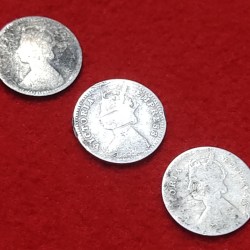 Alternative view of TWO ANNA VICTORIA EMPRESS 3 COIN SET YEAR 1896,1897,1898