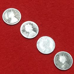 Alternative view of TWO ANNA VICTORIA 4 COIN SET YEAR 1862,1893,1893,1896