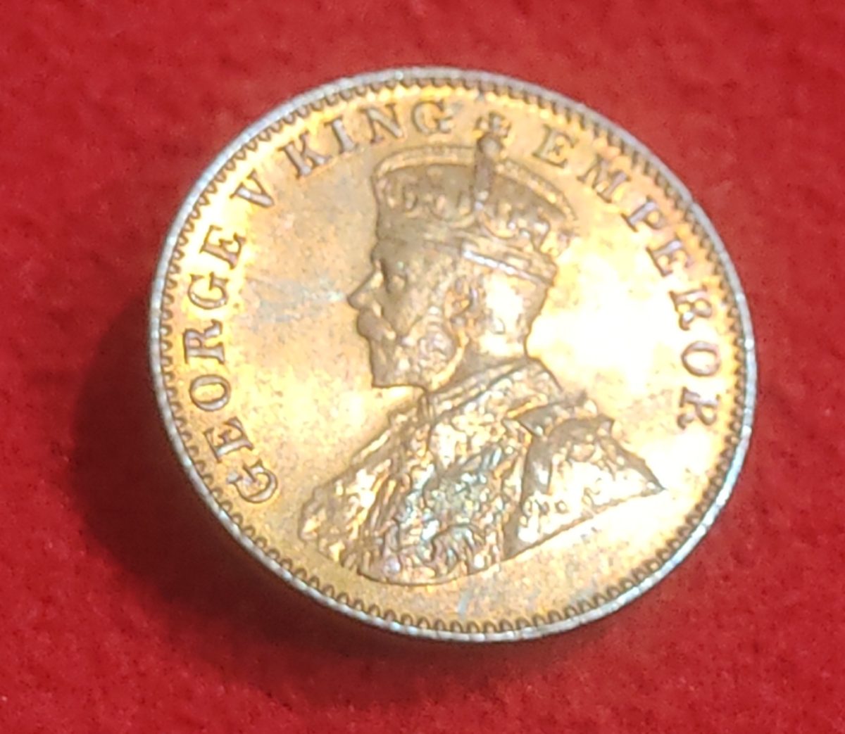 ONE QUARTER ANNA GEORGE VI YEAR 1936 BOMBAY GEM UNC CONDITION - Image 2