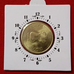Rare Error 5 Rs Akam 3"o Clock Error Coin RBI Mistake Coin 2025 Year Calcutta Mint UNC Condition
