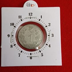 Alternative view of One Rs Ex Rare 6 ""o Clock Error Coin 2015 Year Noida Mint RBI Mistake Coin ( Ulta Pulta ) Error