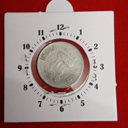 One Rs Ex Rare 7"o Clock Error Coin 2016 Year Noida Mint RBI Mistake Coin ( Ulta Pulta ) Error