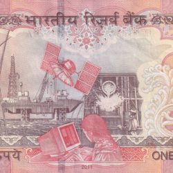Alternative view of 1000 Rupees Governor D.Subbarao( R Insert 2011 ) Normlly Cornor Repaired