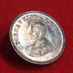 Alternative view of 1/2 PICE GEORGE V YEAR 1921 CALCUTTA MINT GEM UNC CONDITION HIGH LUSTER COIN