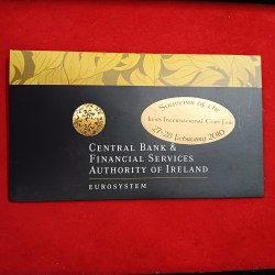 Central Bank & Financial Services Authority Of IRELAND EURO Souvernir Coins Uncirculated Issue Bank Sealed Coin Pkt Cover Goverment Of IRELAND