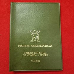 Rare Spanish Coin Set Pruebas Numismaticas Fabrica National De Moneda Luan Carlos 1975 Issue Year