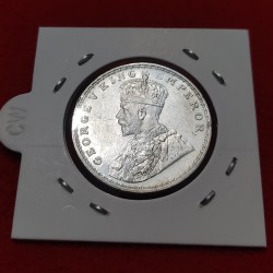 Alternative view of ONE RUPEE COIN GEORGE V YEAR 1920 BOMBAY MINT GEM UNC CONDITION