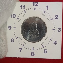 Two Rs Akam 11 "o Clock Error Coin 2024 Calcutta Mint RBI Mistake Coin