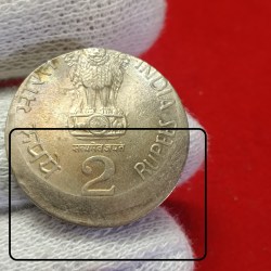 Two Rs Rare Heavy Shifting Error Coin Copper Nickel 2002 Year Gem Unc Condition Luster Shown RBI Big Mistake Coin