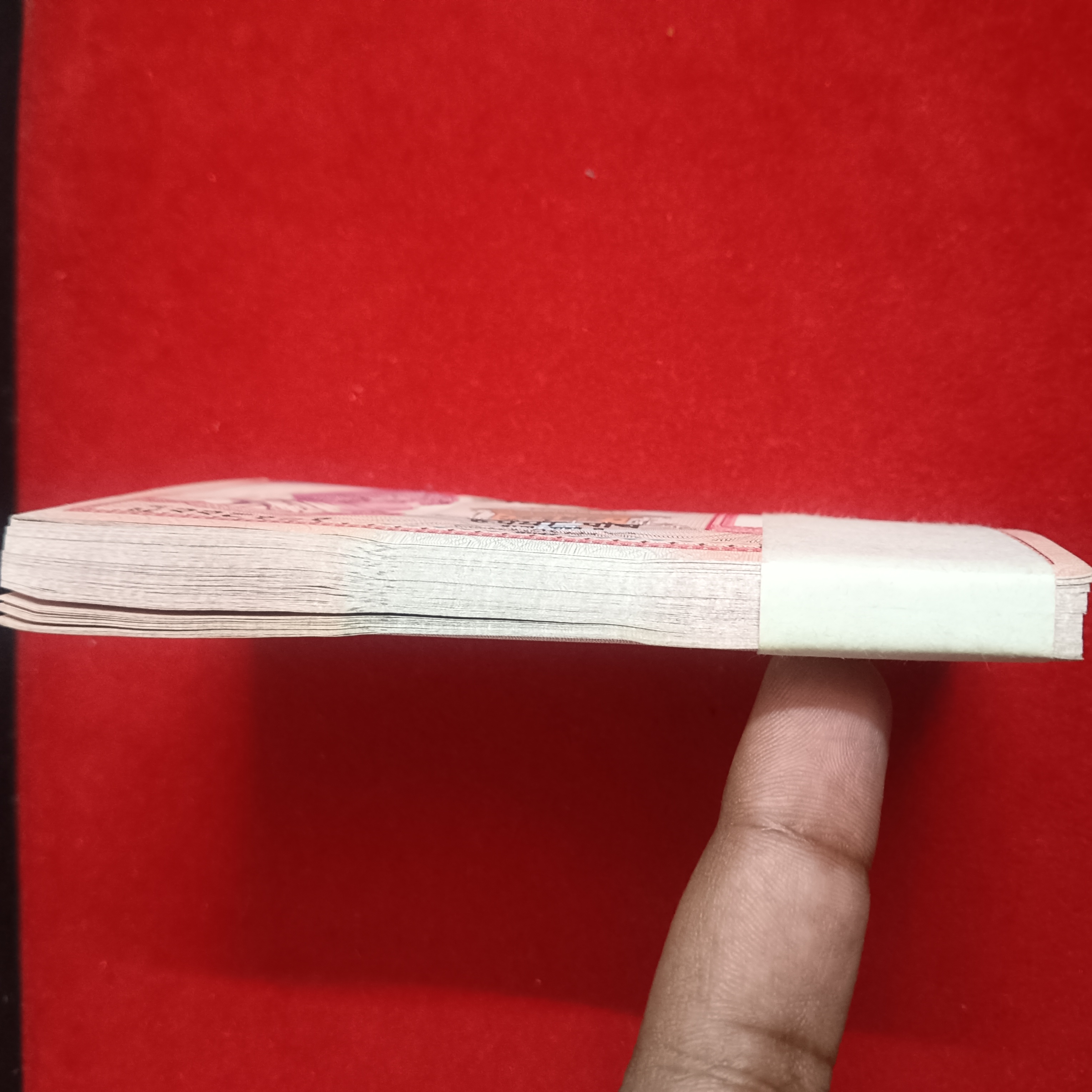 Five Rs Nepal King Ex Rare First Issue Full Serial Bundle - Image 9