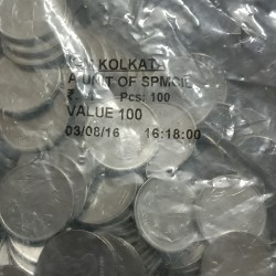 One Rs Scare Coin FSS Floral Issue 2016 Year Calcutta Mint RBI Sealed Packet