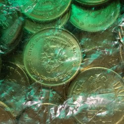 Alternative view of Five Rs Nickel Brass Coin Shri Mata Vaishno Devi Shrine Board 2012 Year RBI Sealed Packet 100 Pcs Bombay Mint Gem Bunc Condition