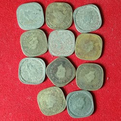 George Vi 2 Annas 1939-1944 Year 11 Pcs Given Fine Condition British of India