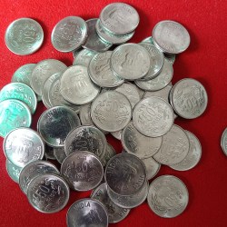 Alternative view of 50 Paise Floral Partener First Issue Of Year 2011 Year Calcutta Mint 50 Pcs Given