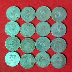 One Rs FSS Commarative Scare Coins 16 Pcs Given