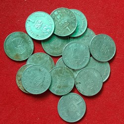 Alternative view of One Rs FSS Commarative Scare Coins 16 Pcs Given