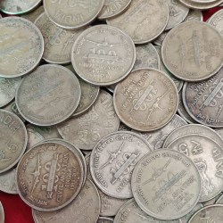 Five Rs Brass Coin 100 Years of Civil Aviation India 1912- 2011 Year 177 Pcs Given Scare Coins