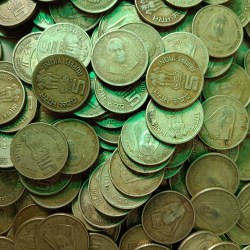 Five Rs Brass Coin Saint Alphonse Birth Centenary 1910-2010 Year Scare Coin 115 Pcs Given