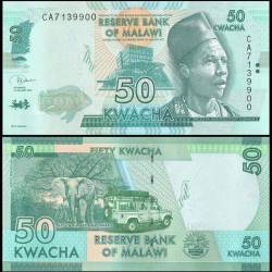 Malawi 50 Kwacha Banknote 2020 P64g UNC Unique and Rare