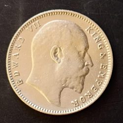 Silver British India King and emperor Edward VII Full silver Year 1909 Excellent condition Same and similar piece available