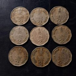 Alternative view of India Small family happy family Denomination 1₹ Excellent condition same and similar set are available