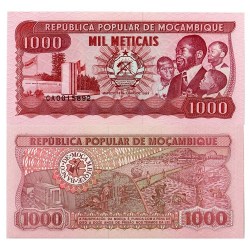 Mozambique 1000 Meticais World Banknote Unc Unique and Rare