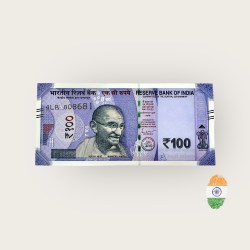 RS 100 India Banknote No Number 1 Side Printing Error Gem Unc Very Unique and Rare