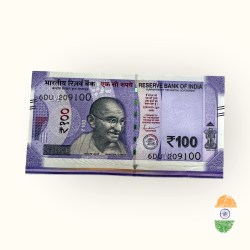 Rs 100 India Banknote CUT SHEET ERROR Gem Unc Very Unique and Rare