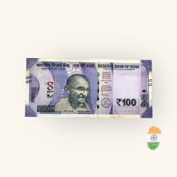 Rs 100 India Banknote Both Sides NO Number Error Unique and Rare