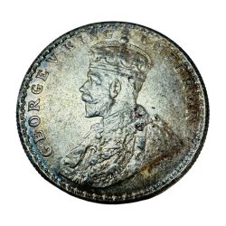 Alternative view of Re 1 British India King George V Rupee Silver year 1918 Unique and Rare