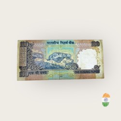 Alternative view of Rs 100 India Banknote Error One Side N Number Unique and Rare