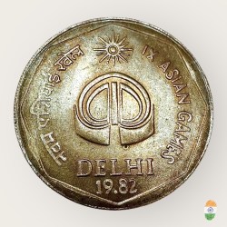 Rs 2 Republic India Coin Delhi Games 1982 Unique and Rare