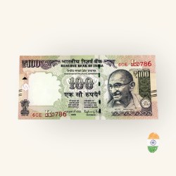 Rs 100 India Banknote Holy Fancy Number Set 000786 Telescope Issue Raghuram Rajan Inset R 2016 Issue With Braille