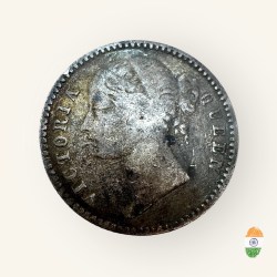 Queen Victoria 1840 One fourth Rupee Issue Circulated Condition Silver Unique and Rare